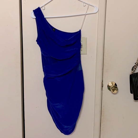 Blue One Shoulder Dress size S - Picture 1 of 3